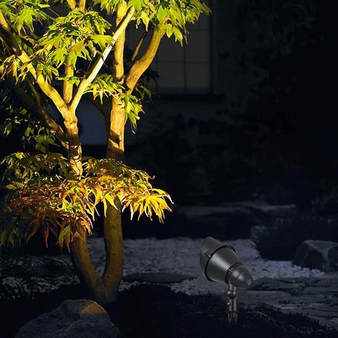 6W/12W/18W LED RGB Color Gradient Light Outdoor Waterproof Tree Spotlight Villa Community Park Landscape Ground Lights Garden Patio Aluminum Flood Light IP65 Fittings