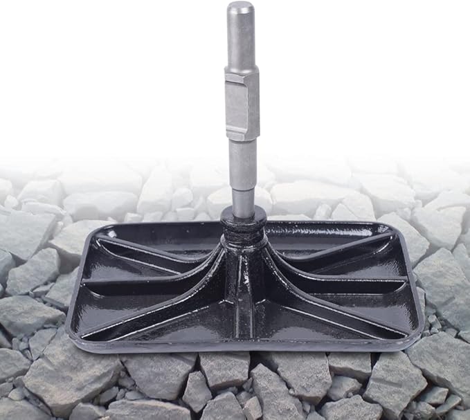 Jack Hammer Compactor Plate 12.2x8.2 in Jack Hammer Soil Compactors Tamper Garden Landscaping Tool for Ground &amp Gravel Leveling Dirt Compactor