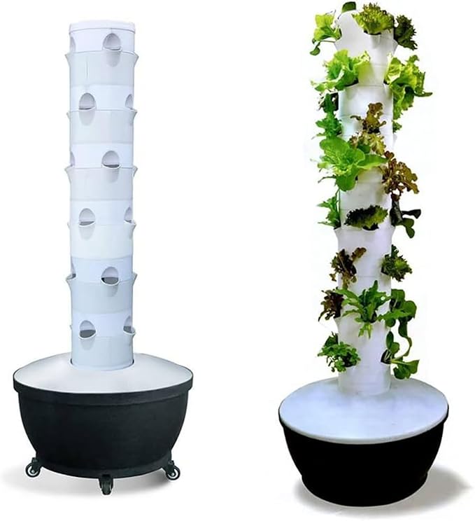 Garden Hydroponic Growing System 6 Levels 36 Pods Aeroponics Growing Kit with Hydration Pump Earthless Culture for Herbs Fruits and Vegetables