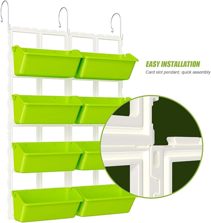 LYNICESHOP Vertical Garden Planter Box 4-Tier Space-Saving Vertical Planters Outdoor Raised Garden Bed Indoor Outdoor Freestanding Planter for Vegetables Herbs &amp Flowers (Tender Green)