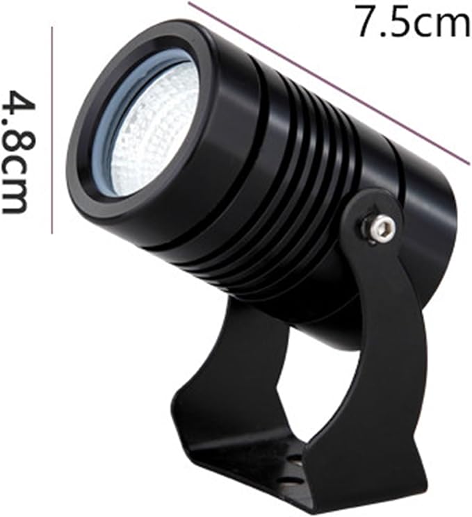 Outdoor Spotlights - LED Rotation Floodlights 220V Long Distance Spotlight Led Beam Light IP67 Waterproof Landscape Gardening and Greening Courtyard Tree Lawn Lights(GreenBlack 5W(220V))