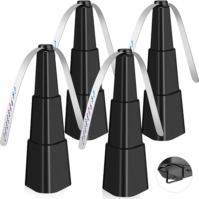 Fly Fans for Tables 4 Pack - Portable Automatic Picnic Table Food Repellent Fans Spinner for Restaurant Party Home