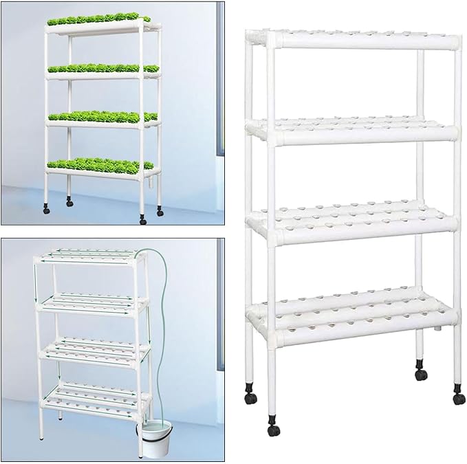 Hydroponic System Grow Kit Hydroponic Growing System Practical with Water Pump Garden Planting for Leafy Vegetables