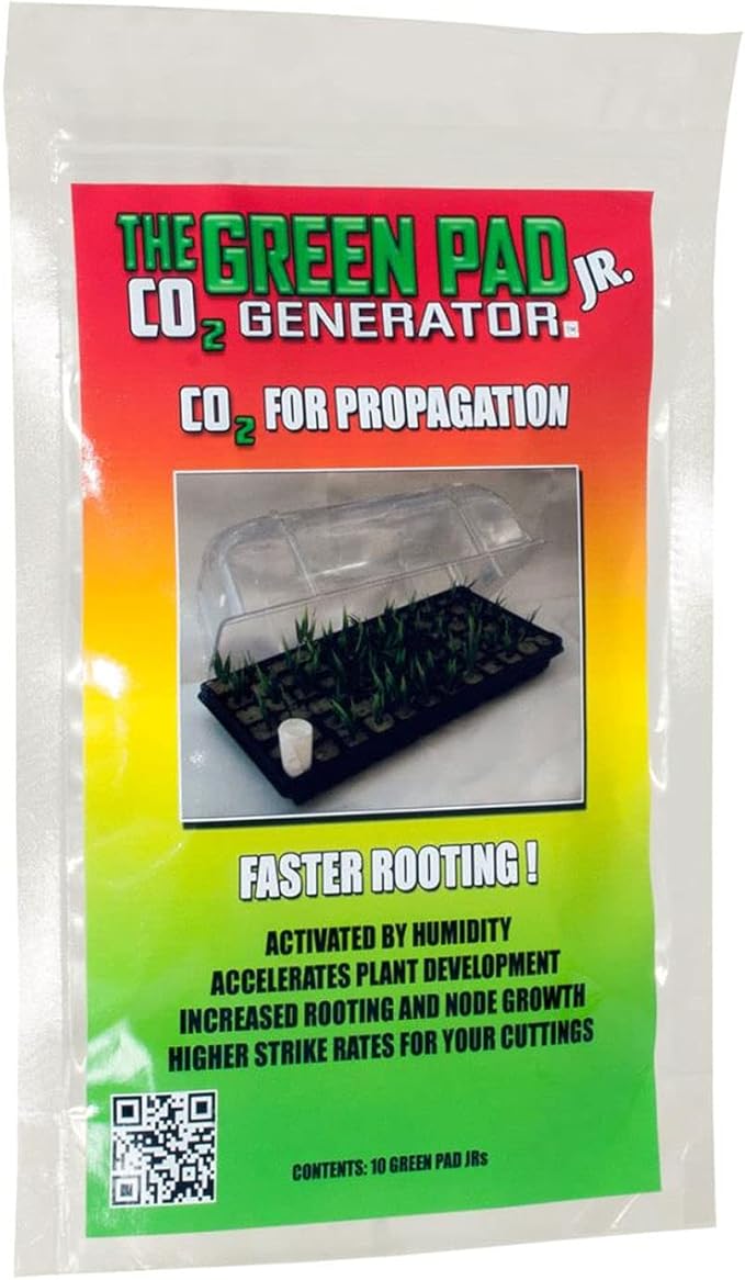 Junior GP6010 Carbon Dioxide CO2 Generator Greenhouse Garden Pad with Humidity Activation for Clone Propagating 10 Pads