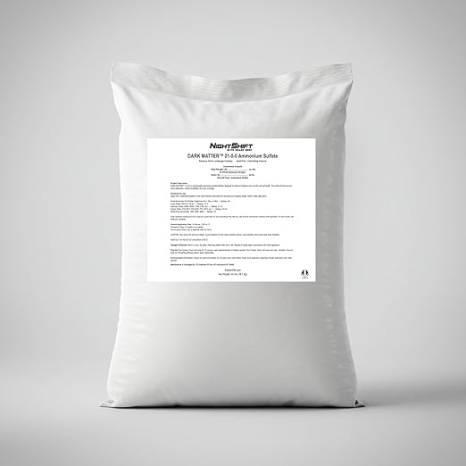 Dark Matter™ 21-0-0 Ammonium Sulfate Fertilizer | High-Nitrogen Lawn Garden &amp Turf Fertilizer | Fast-Acting Small Prill Formula | 40lbs | Covers up to 13333 sq ft |