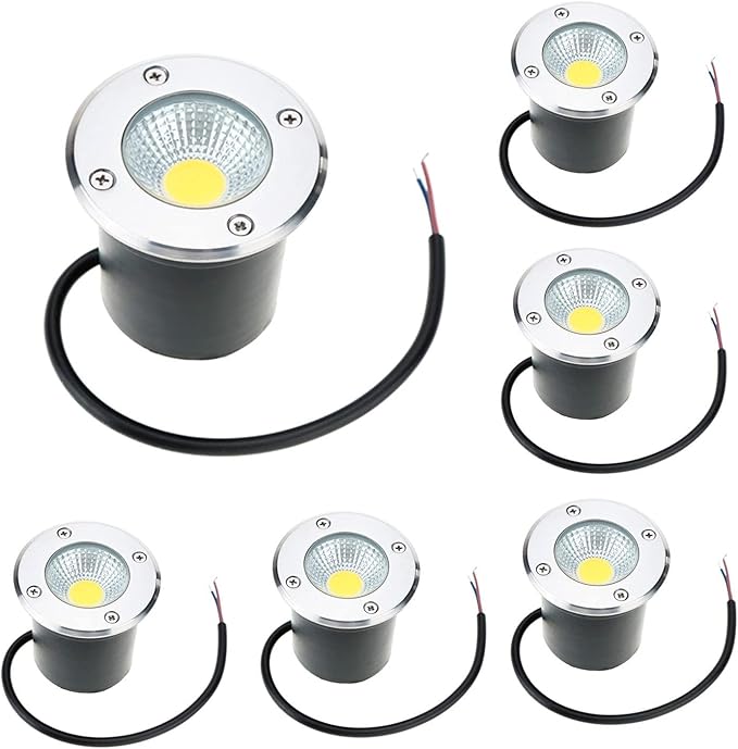Spotlight Led Beam Light - Outdoor Buried Lights - Ground LED Landscape Lamp IP65 Waterproof Recessed LED Spotlight Landscape Lights/for Garden Yard Piazza Stair Step Floor Lamp
