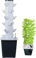 Garden Hydroponic Cultivation System 15/20/25/30 Capsules Hydroponic Tower Cultivation Kit Aquaponic Planting System with Moisturizing Pump Adapter Network Packages