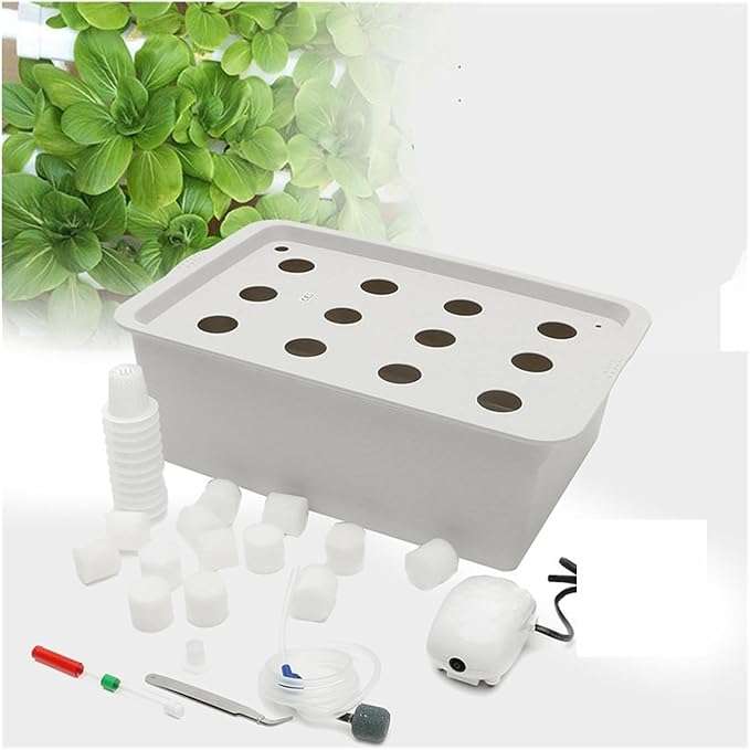 Hydroponic Equipment 12 Holes Plant Site Hydroponic System Garden Bubble Nursery Pots Planter System Indoor Cabinet Box Grow Kit Cultivation Box Indoor Garden