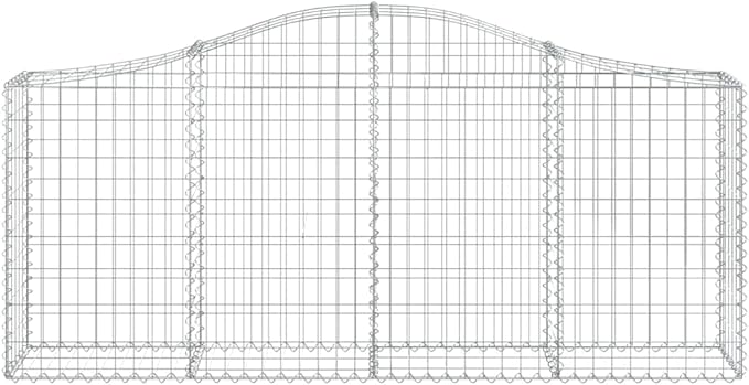 Galvanized Iron Gabion Planter Box Set of 4 78.7x78.7x39.4 Large Outdoor Garden Basket for Stone Wall &amp Flower Bed Silver Raised Planters for Patio Yard Landscape