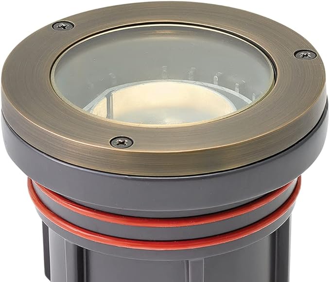 Hinkley 12W LED Well Light-4 Inches Tall and 4.5 Inches Wide-Matte Bronze Finish-2700 Color Temperature