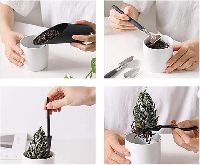 Garden Tool Set 15PCS Garden Planting Tool Set Bonsai Transplanting Gardening Tool Set Gardening Kit with Mini Planting Hand Tools for Indoor Miniature Garden Plant