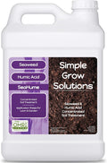 Organic Liquid Seaweed for Lawn &amp Plants - 8% Kelp Blended with Humic Acid - OMRI Organic Fertilizer Supplement Concentrated - Sea Hume- Natural Treatment for Turf Grass and Garden - Simple Lawn S
