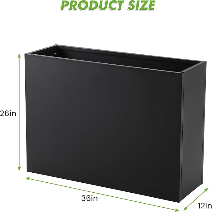 GAOMON Steel Raised Garden Bed - Large Metal Grow Box for Vegetables Anti-Rust Steel Planter Box for Patio Balcony Backyard