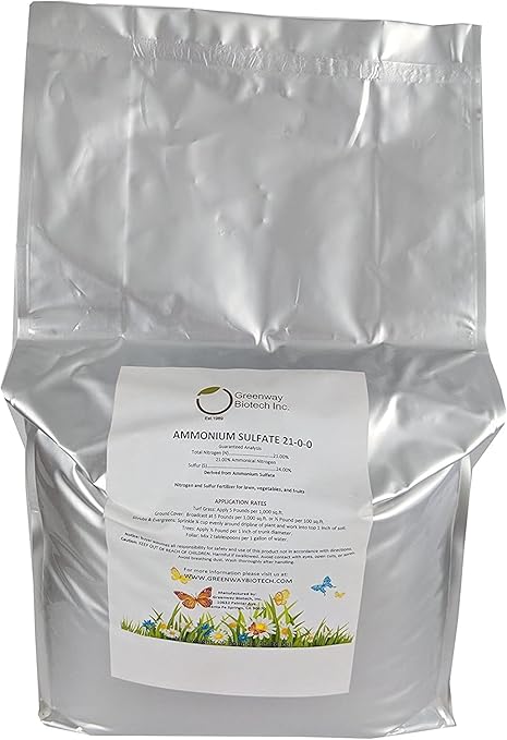 Greenway Biotech Inc. Ammonium Sulfate 21-0-0 Fertilizer (2X 25 Pounds)