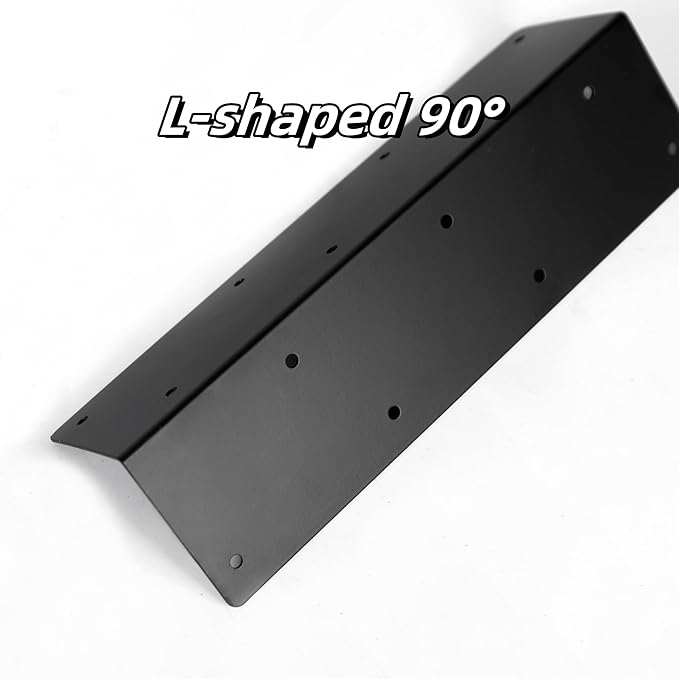 20 Pcs Raised Garden Bed Corner Brackets for 12''-24'' Flower Vegetable Furniture Planter Wood Garden Bed Box 11 x 3 x 3 Black Metal Corner Brackets Decorative with Screws