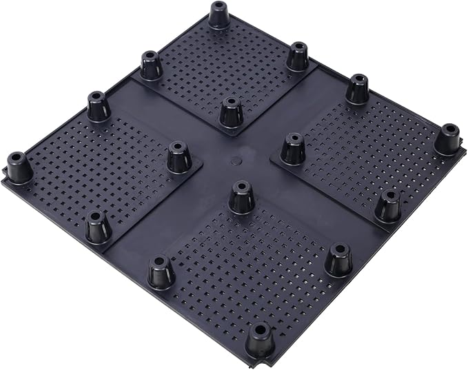 Planter Raised Garden Bed - Polypropylene with Drainage Plug Black 15.7x15.7x27.7 – Outdoor Garden Kit