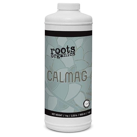 Roots Organics CalMag Liquid Plant Food &amp Fertilizer Blend for Seedlings Vegetable and Flowering Plants - Heavy Feeders &amp Fast Growers 1 Quart