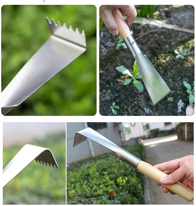 3 Pieces Mini Garden Tool SetStainless Steel Garden Hand TrowelWeeding Shovel Trowel and Rake Labor-Saving Hand Shovels for Digging Transplanting Planting Weeding Remover Tool