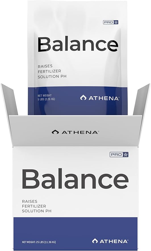 Athena Pro Balance - Hydroponic pH Buffer &amp Stabilizer | pH Buffer for Plants Hydroponic pH Stabilizer &amp pH up Buffer Solution – 25 lb | Raises Fertilizer Solution PH