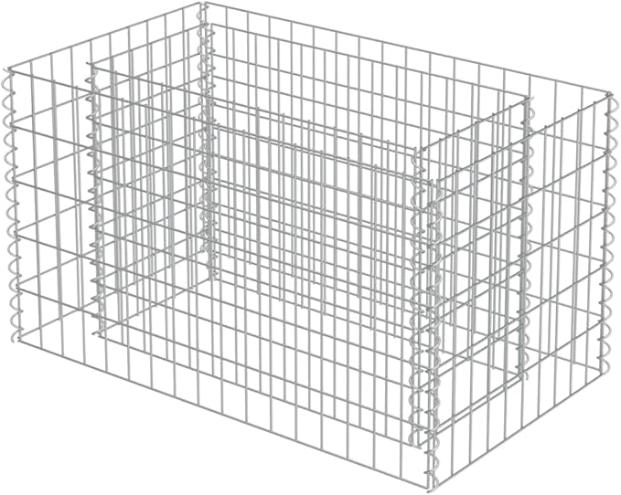 Gabion Raised BedOutdoor Garden GabionsStone BasketsPlanters Raised Vegetable BedsGarden DecorationGalvanized Steel 35.4x19.7x19.7