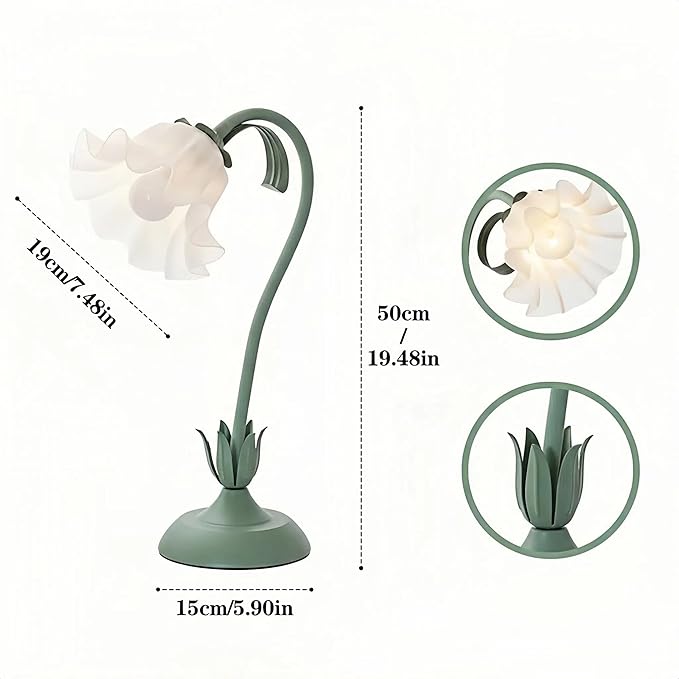 Table Top Grow Light for Indoor Plants – Decorative Desk Plant Light for Succulents Bonsai Cactus Adjustable Desktop Grow Lights with Base Cute Office Mini Grow Lamp