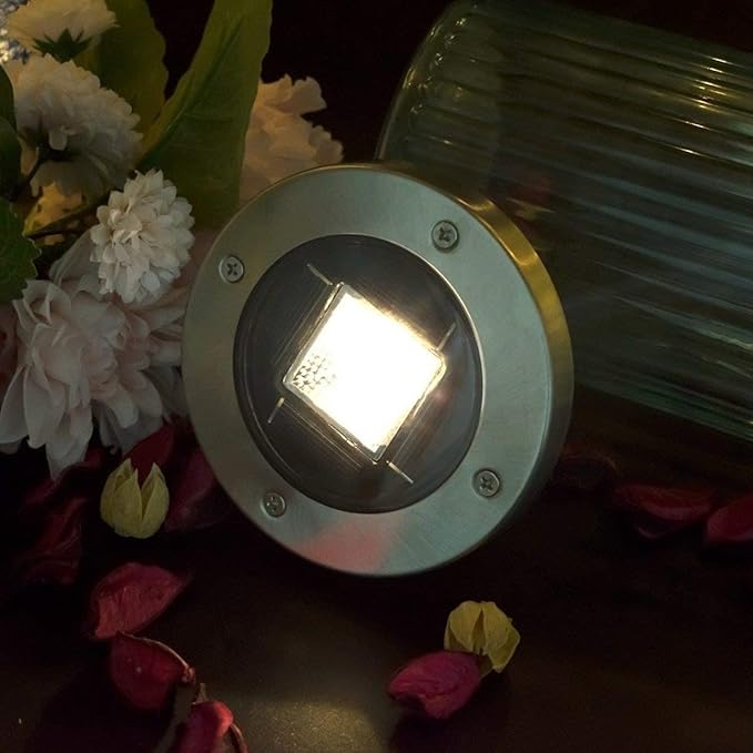 Solar Thin Led Outdoor Garden Landscape Lighting Landscape Spotlights Led Spot Light for PathwayYardDeckLawnPatioWalkway/White Light