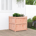 Wooden Garden Planter Box Outdoor Flower Box Wood Flower Boxes for Outdoor Plants Raised Garden Bed Planter Box 27.6x27.6x27.6 Solid Wood Douglas-98