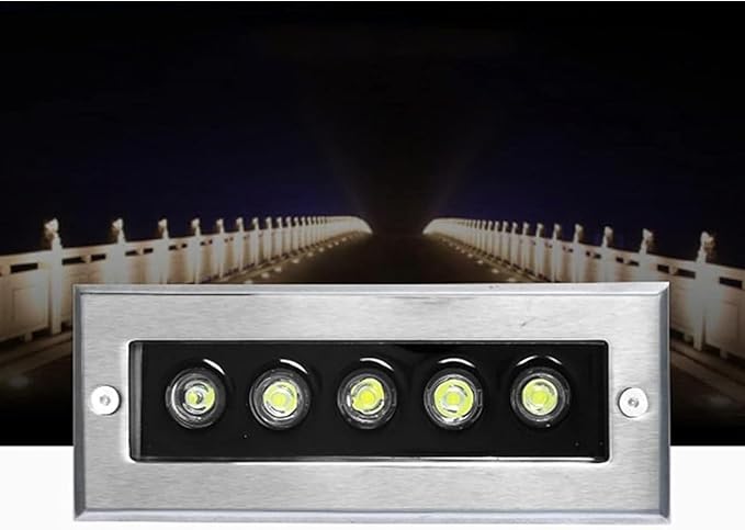Landscape Lamps - Outdoor Buried Lights AC220V Outdoor Recessed Spot Light Rectangular Buried Garden Light Ground LED Lighting Spotlight for Garden Lawn Garage(Blue18w)