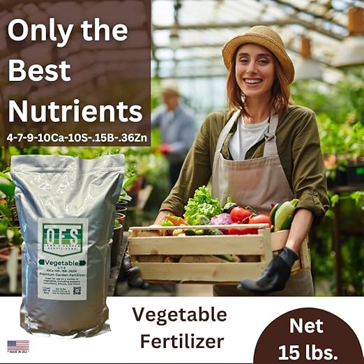 Vegetable Garden Fertilizer 4-7-9 NPK 15 lbs with Calcium and Micronutrients