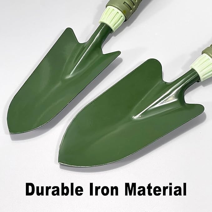 5PCS Garden Tool Set Gardening Tools with Storage Bag Garden Organizer Handbag with Ergonomic Handles for Digging Weeding Loosening Soil Transplanting
