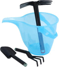 Multipurpose Garden Tool Set Lightweight PP Plastic Small Rake Shovel Fork for Beach Sand Play and Backyard Digging Safe Non-Slip Gardening