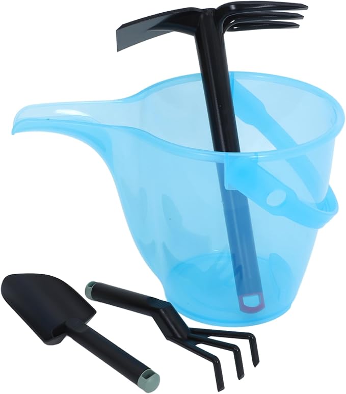Multipurpose Garden Tool Set Lightweight PP Plastic Small Rake Shovel Fork for Beach Sand Play and Backyard Digging Safe Non-Slip Gardening