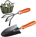 Personalized Custom Garden Shovel Trowel Tools Set-2PCS with Engraved Wood Handle Heavy Duty Gardening Hand Tool with Hanging Hole Digging Shovel Hand Tool Kit for Planting i dig You Shovels