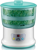 Bean Sprouts Machine Large Capacity Automatic Intelligent Germination Machine PTC Temperature Controller 360 Degree Sprinkler