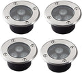4PCS LED Beam Spotlight - 3W Outdoor SpotlightUnderground Light LED Ultra-Thin Recessed Patio Floor Light IP67 Waterproof Landscape Lights Built-in Floor LaGreen-24V