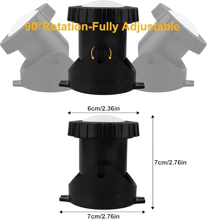 Pond Lights Submersible LED Fountain Light Warm White Yard Spot Lights Waterproof Outdoor Spotlights for Yard Landscape Water Pond Fountain Waterfall 6 Lights
