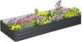 Large Galvanized Steel Raised Garden Bed Planter for Vegetables Herbs and Flowers – Easy to Assemble Weed Resistant Open Bottom Drainage