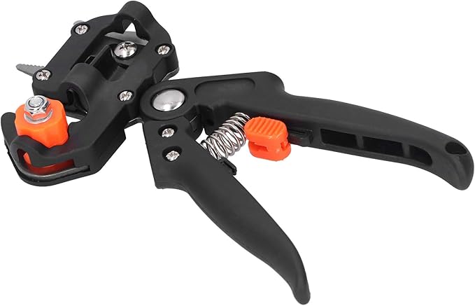 Garden Grafting Tool Set Plant Tree Branch Cutting Scissors Scissors Secateurs Professional Accessories for Gardeners (Black)
