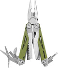 Multitool 21-in-1 Multi Tool Pliers with Safety Locking and Spring-Action Scissors Heavy-duty Stainless Steel Multi-tool Set with Nylon Sheath for Work Home Garden DIY &amp Auto Olive Green