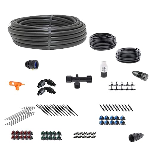 Drip Irrigation Kit for Vegetable Gardens - Kit Size : Basic