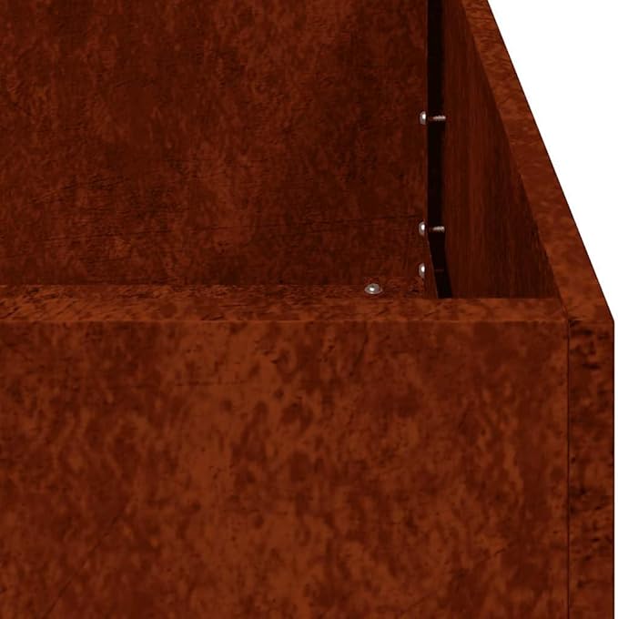 Weathering Steel Planter Box Rusty Raised Garden Beds for Flowers Vegetables Herbs 47.2x15.7x15.7-192