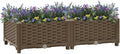 Raised Bed Outdoor planters Garden planters for Growing Vegetables Flowers Herbs and Succulents 31.5x15.7x9.1 Polypropylene
