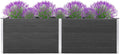 Garden Raised Bed Outdoor Deep Root Planter Box for Vegetables Flowers Herbs Rectangle Planter 78.7x19.7x35.8 WPC Gray-320