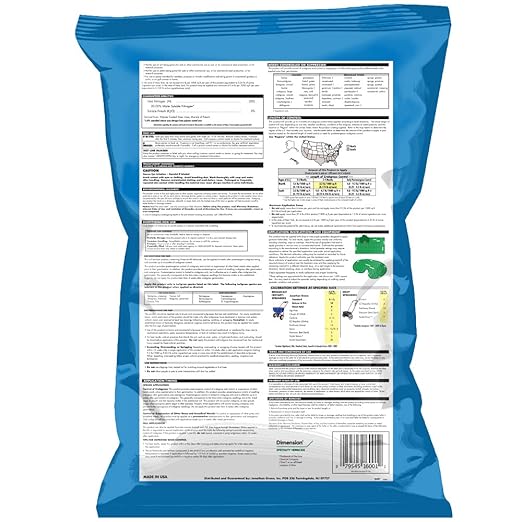 Jonathan Green (16001) Veri-Green Crabgrass Preventer Plus Fertilizer - 20-0-3 Lawn Fertilizer &amp Crabgrass Killer (15000 Sq. Ft.)
