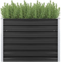 Garden Raised Bed Anthracite 139.4x15.7x30.3 Galvanised Steel