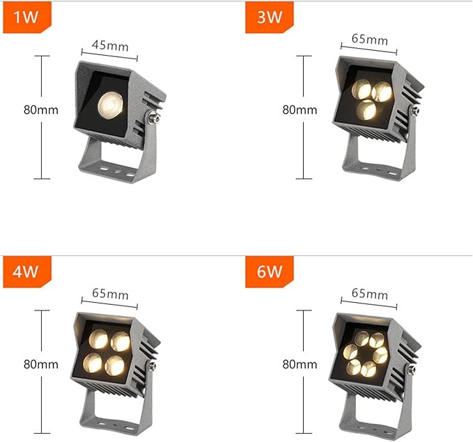 Square LED Flood Light - AC220V Spotlight Led Beam Lamp 30°A Beam of Light Spotlight Waterproof Long-Range Projection Lights Outdoor Narrow Light Wall Washer Lamp(Blue Light6W)