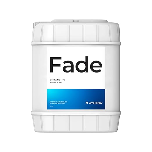 Athena Fade Nitrogen-Free Finishing Flush | Hydroponic Finishing Formula &amp Flower/Bud Finisher | Bloom Finish Flush Solution – 5 Galloon | Enhancing Finisher