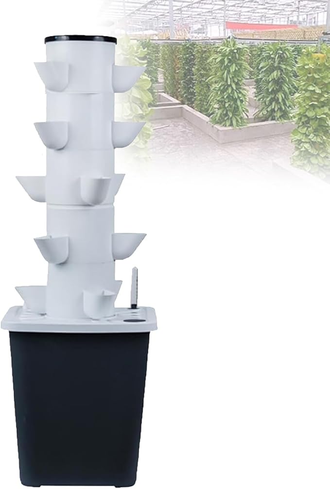 Indoor Hydroponic Garden - 15-Hole Caps Detachable Food-Grade Rack - Save 90% Water No Weeding - Perfect for Lettuce Mint Cherry Tomatoes - Beginner Friendly(25holes)