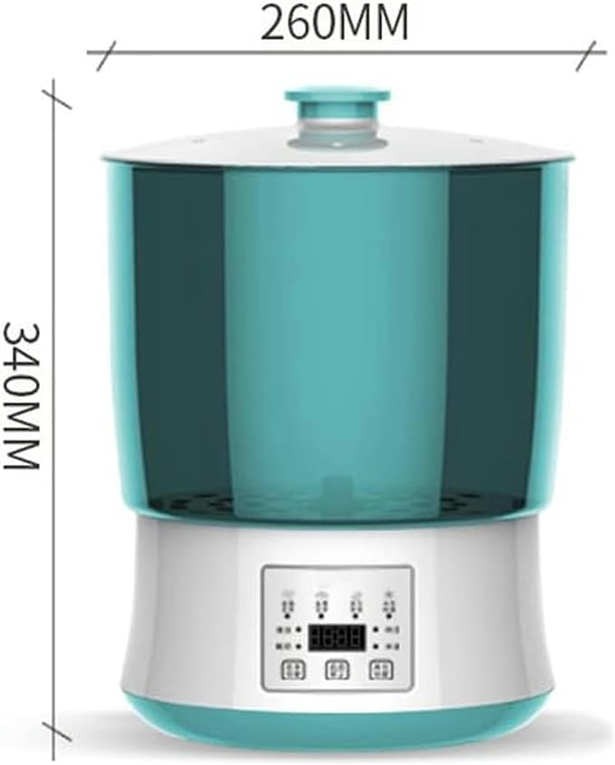 Electric Bean Sprout Maker with Smart Watering System and Constant Temperature Control - Large Capacity Seed Germination Device for Sprouting Beans and Seeds (Three Layers)