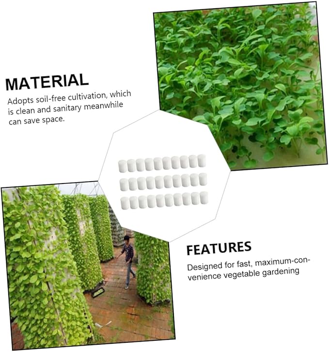 VANZACK 3sets Cultivation Sponge Blocks Hydroponic Sponge for Easy Vegetable Gardening Tools 120pcs*3
